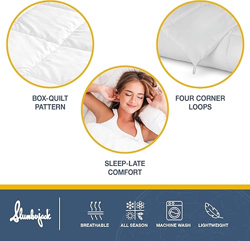 Miniatura 4 de Slumberjack Relleno de edredón Queen  Tela transpirable aterciopelada de alta calidad, suave y acogedora, fabricada en Estados Unidos,