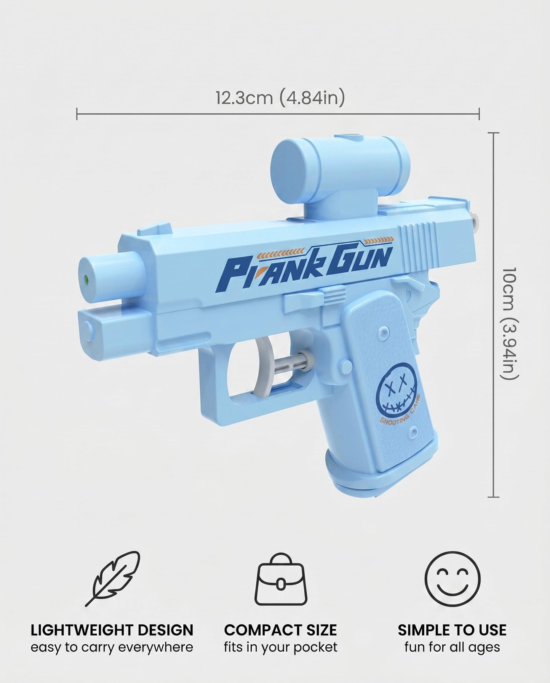 YUZNA Pistola De Agua Broma Reversible 2 Unidades | Chorro Que Cambia De Dirección | Juguete De Verano Para Fiestas Y Amigos