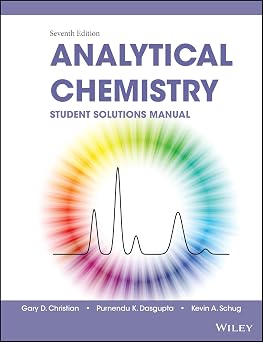 Analytical Chemistry, Student Solutions Manual