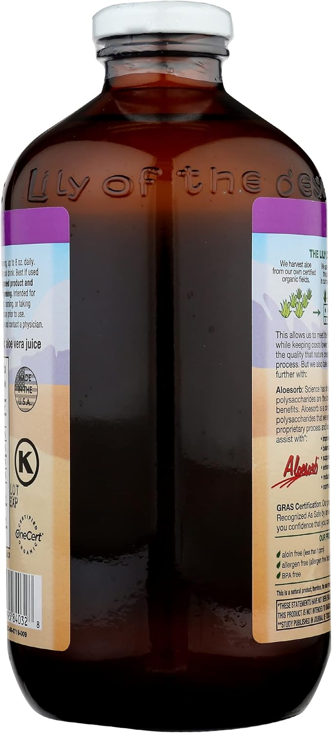 Lily Of The Desert Organic Aloe Vera Juice Whole Leaf - 32 Fl Oz : Health & Household