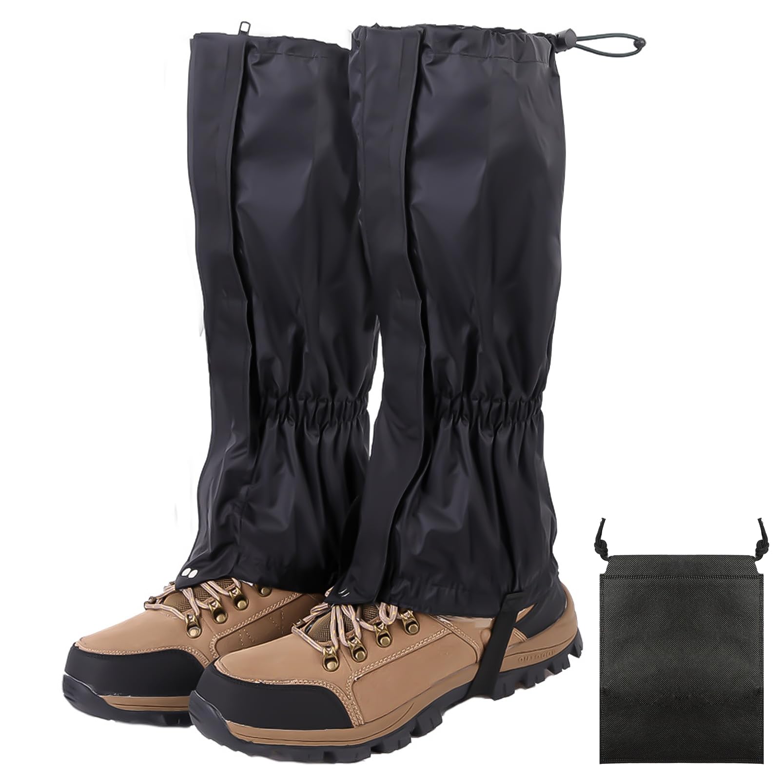 Winter Gamaschen Wasserdicht + Organisator Verstellbare wasserdichte Schneeschuhwandern Gamaschen Herren Damen Outdoor Schnee Gamaschen Wandern für Wandern Skifahren Bergsteigen Schneeschutz