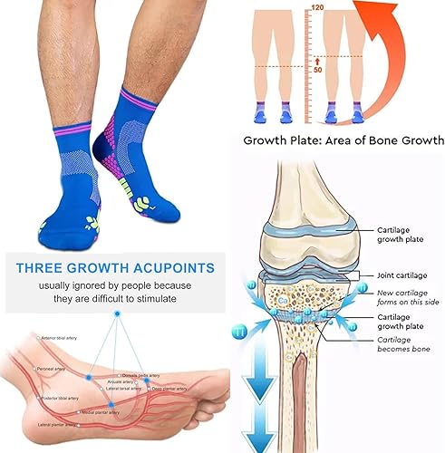 Miniatura 6 de OLENZA HIGHERSOCKS 2023 - Calcetines de refuerzo de iones de titanio Schorl de infrarrojo lejano, cómodos calcetines de turmalina para hombres y