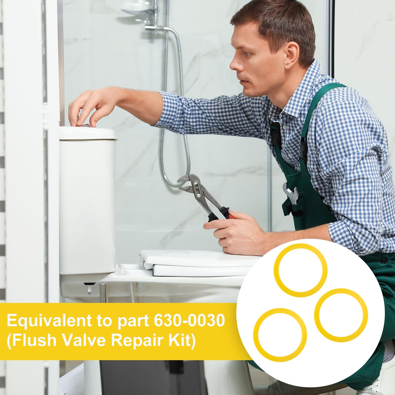 2 Stück WC-Spülventil-Dichtung Aus Silikon – Ersatz Für Kohler Toiletten, Maße 85x66x2,5 Mm