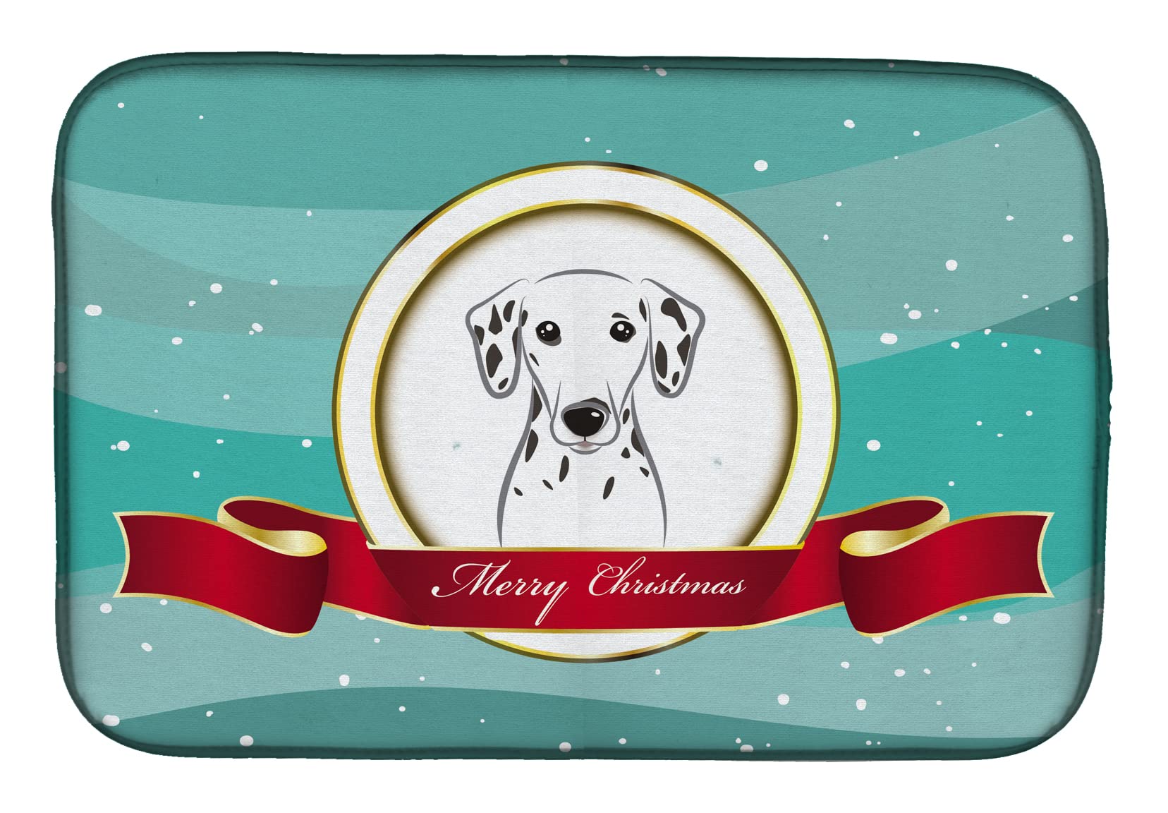 Tapis de séchage Dalmatian Merry Christmas BB1520DDM Caroline's Treasures