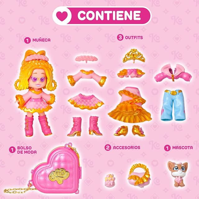 Foto 5 de 8 de KOOKYLOOS - Mini muñeca Golden Gala Taylor's Deluxe Set Kookyloos