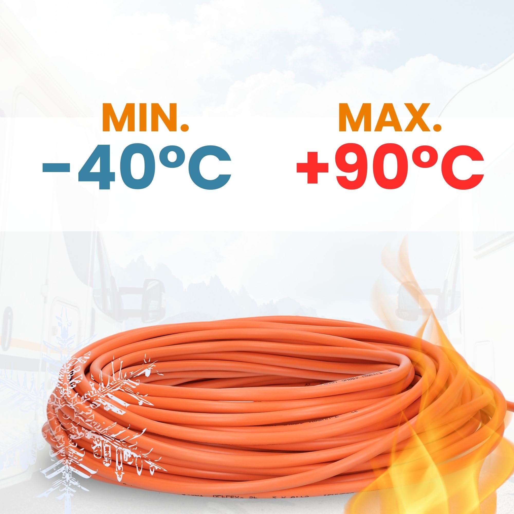 Lapp ÖLFLEX 550 P H07BQ-F 2x1,5 mm² Cavo Alimentazione Arancione | Cavo industriale PUR resistente all'abrasione e olio per cantieri, macchine edili e attrezzi da giardino, 10m