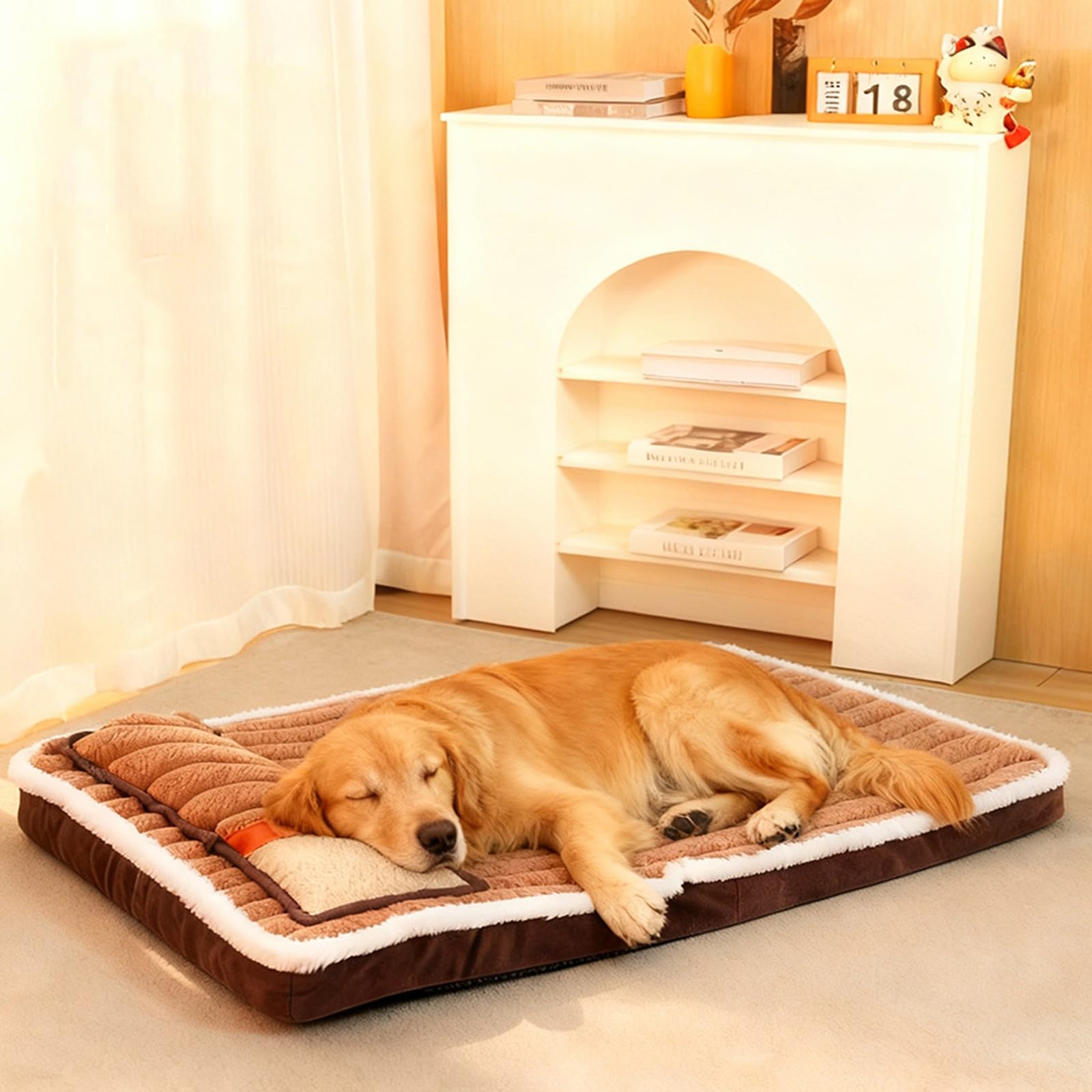 Tapis chien lavable pour soulager les articulations matelas moelleux 100x60