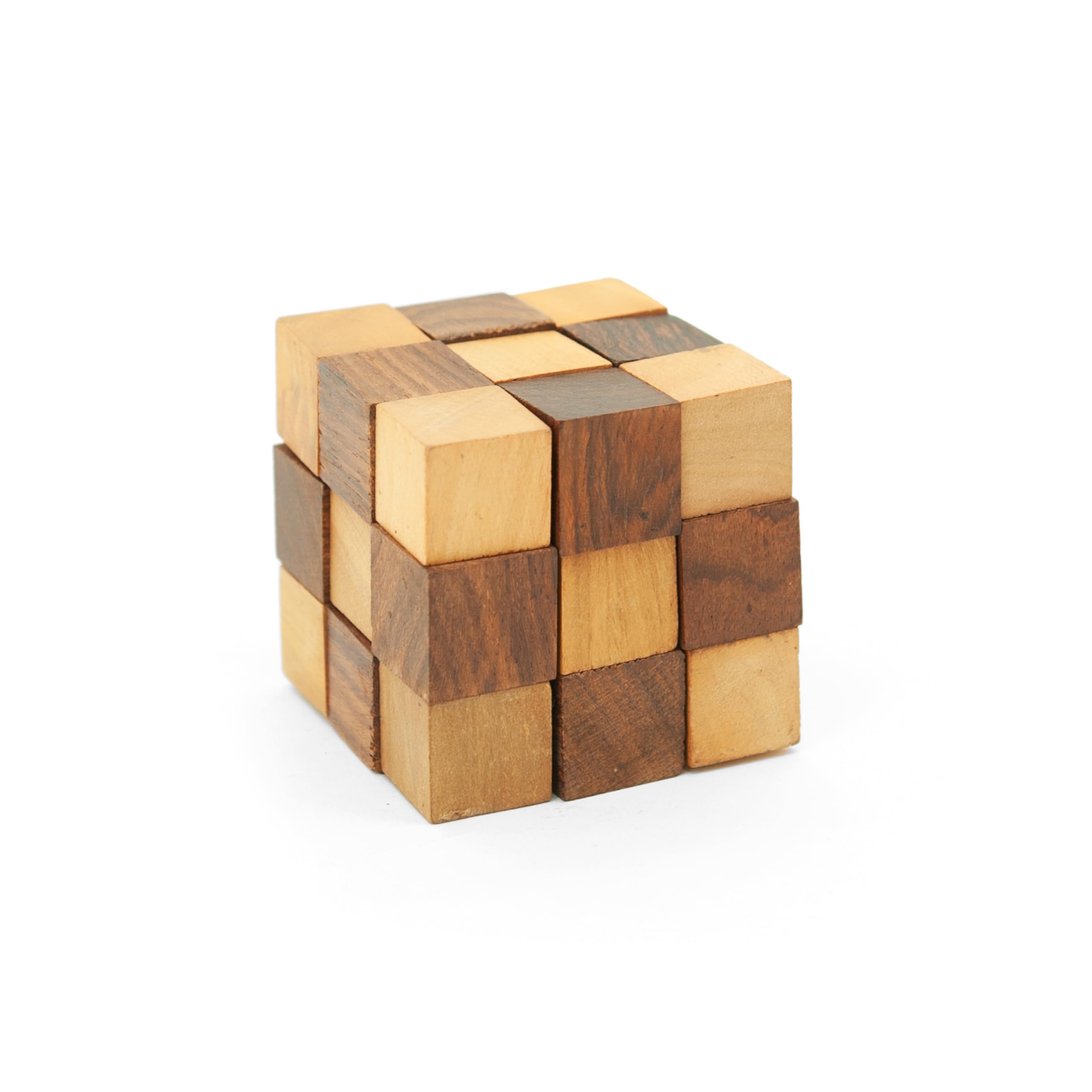 Mittimate Snake Cube Puzzle for Kids & Adults I Wooden Puzzle Game I Geometric Ruler Magic Cube, Brain Teaser Toy I Turn & Twist Game (B09S5V2637) Amazon Price History, Amazon Price Tracker