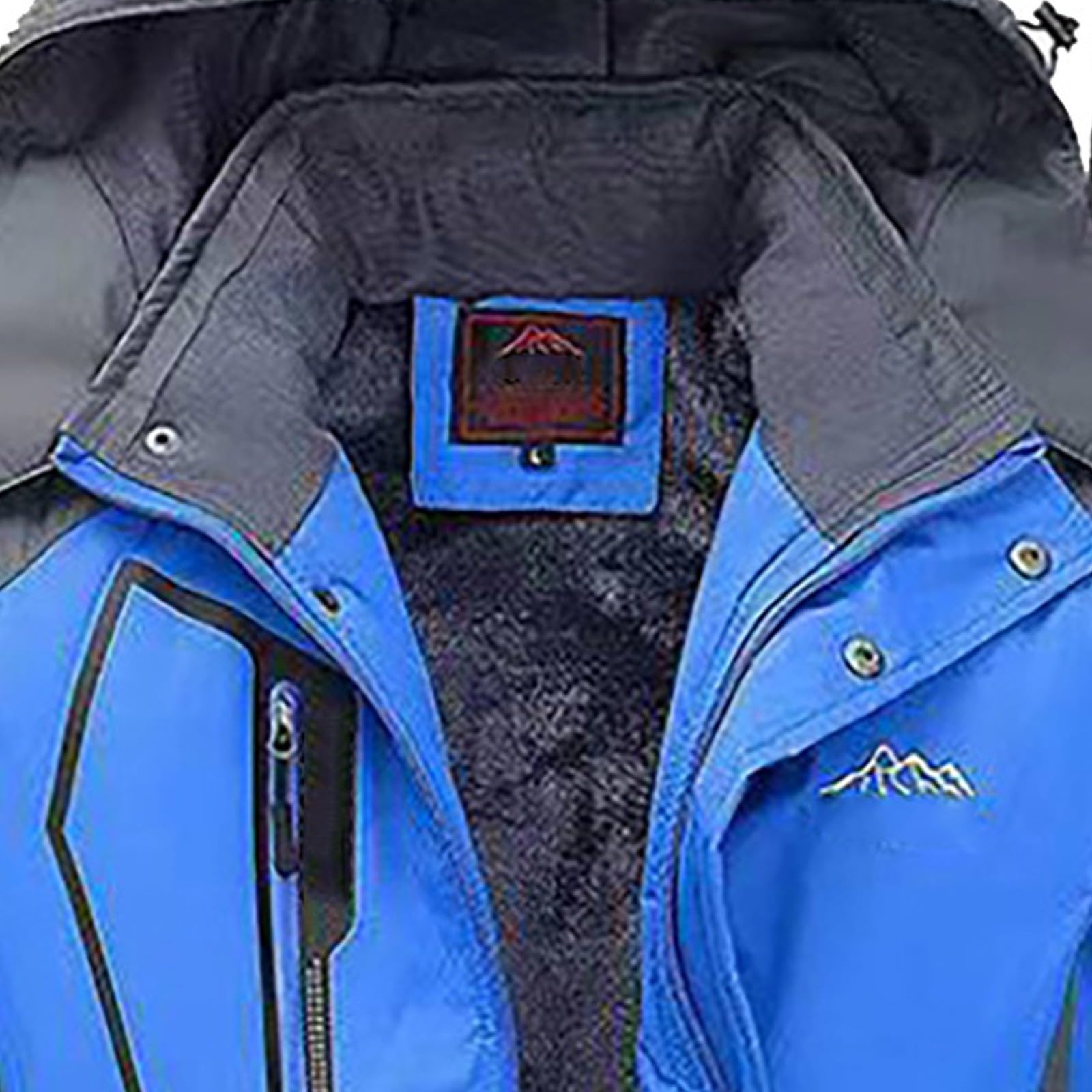 Tuta con cappuccio da uomo, set completo giacca da sci pantaloni da | Tuta termica impermeabile con cappuccio rimovibile, giacca da neve, pantaloni elasticizzati foderati in pile, set per sci
