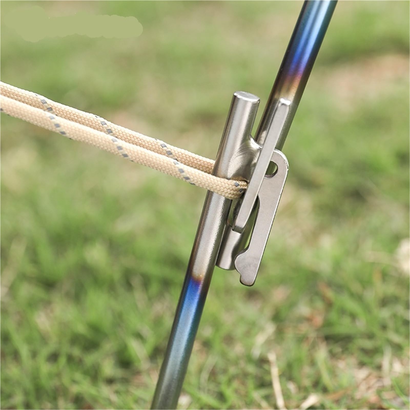 Śledzie do namiotów, Kolorowe śledzie do namiotów kempingowych ze stopu tytanu, gwoździe Conapy, 6 szt., wytrzymałe szpilki piknikowych(40cm 6pcs)