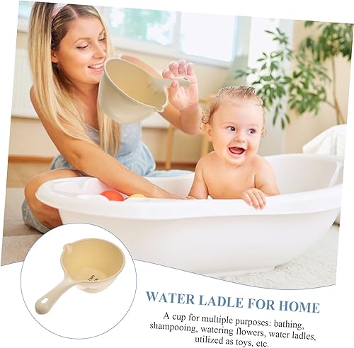 Miniatura 6 de UPKOCH Cuchara de plástico Accesorios de baño Vasos de agua de plástico Cuchara de agua Cuchara de agua Taza de cuchara de agua de mango largo