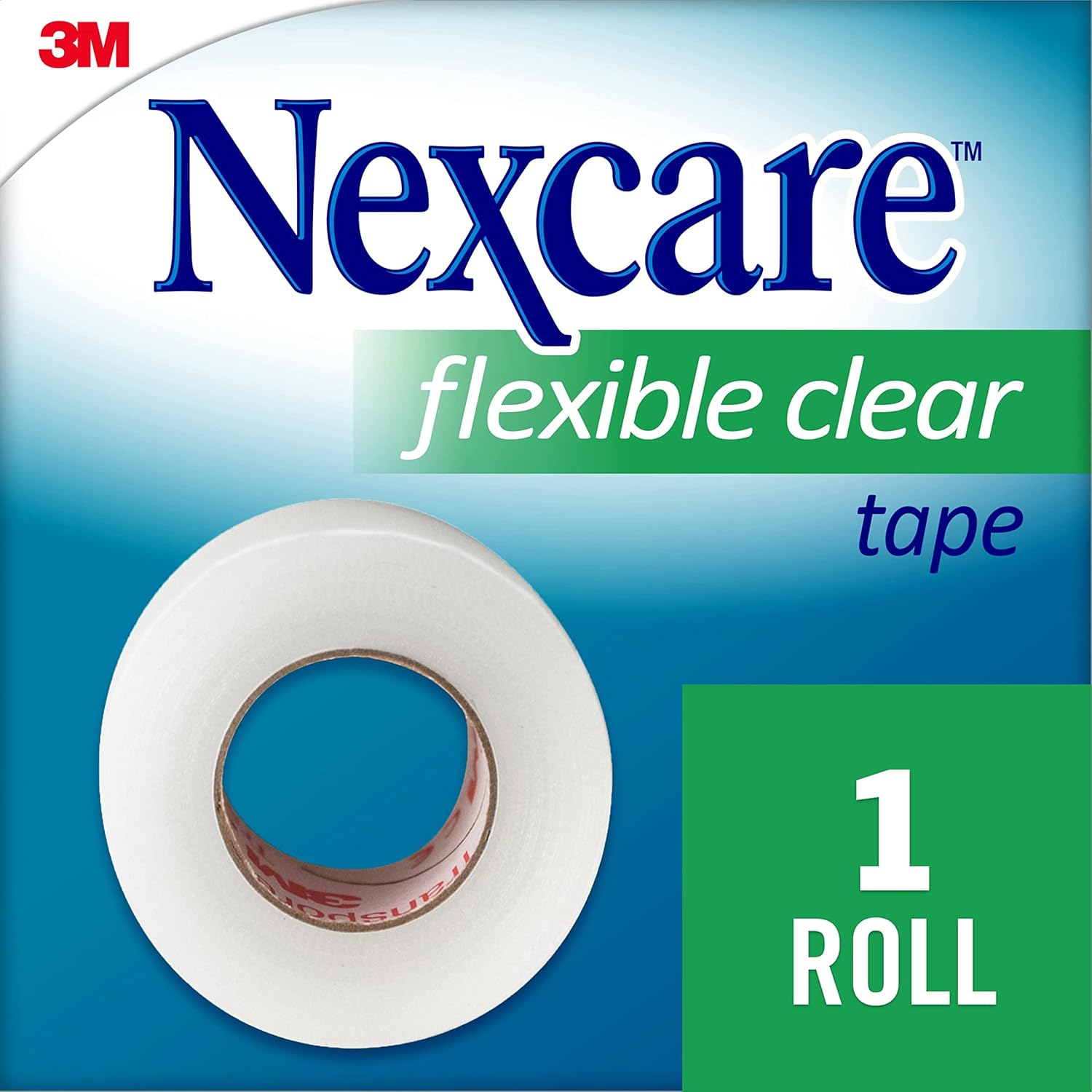Nexcare Flexible Clear First Aid Tape, It’s Clear, Stretchy Design Conforms to Hard to Tape Areas, 1-Inch X 10-Yards : Everything Else