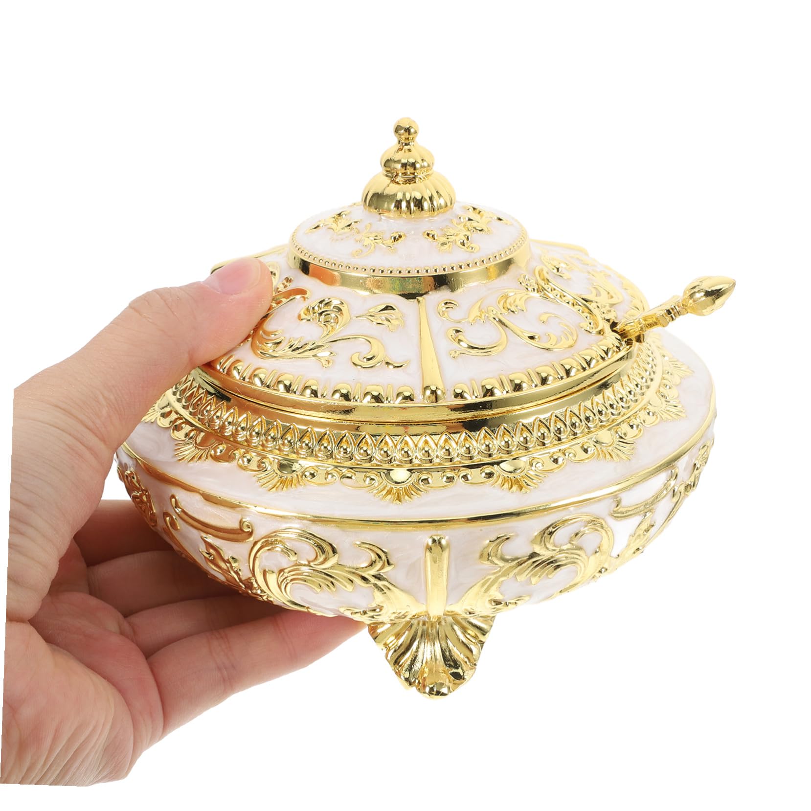 TOYANDONA Gewürzbehälter mit Einfachem Klassifikationssystem Elegante aus Legierung im Minimalistischen Stil und Deckel Praktische Aufbewahrungsbox für Gewürze und Salz in Küche