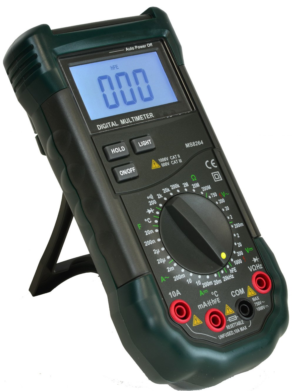 Mastech MS8264 Backlit 30-Range Digital Multimeter with Temperature Measurement (01DMMS8264)