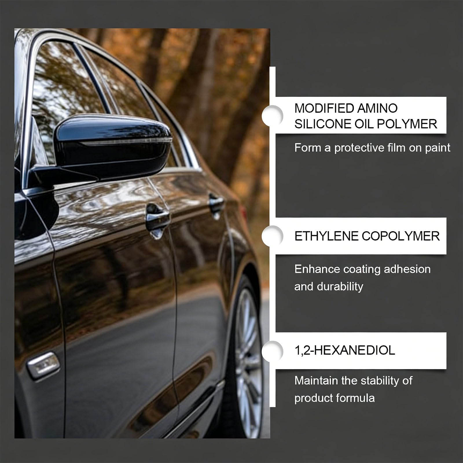 PTZ Crystal Serum,2026 New Advanced PTZ Ceramic Coating,9H Graphene Coating for Car Dust Proof and Glazing Effects Long (1PCS) — view 3