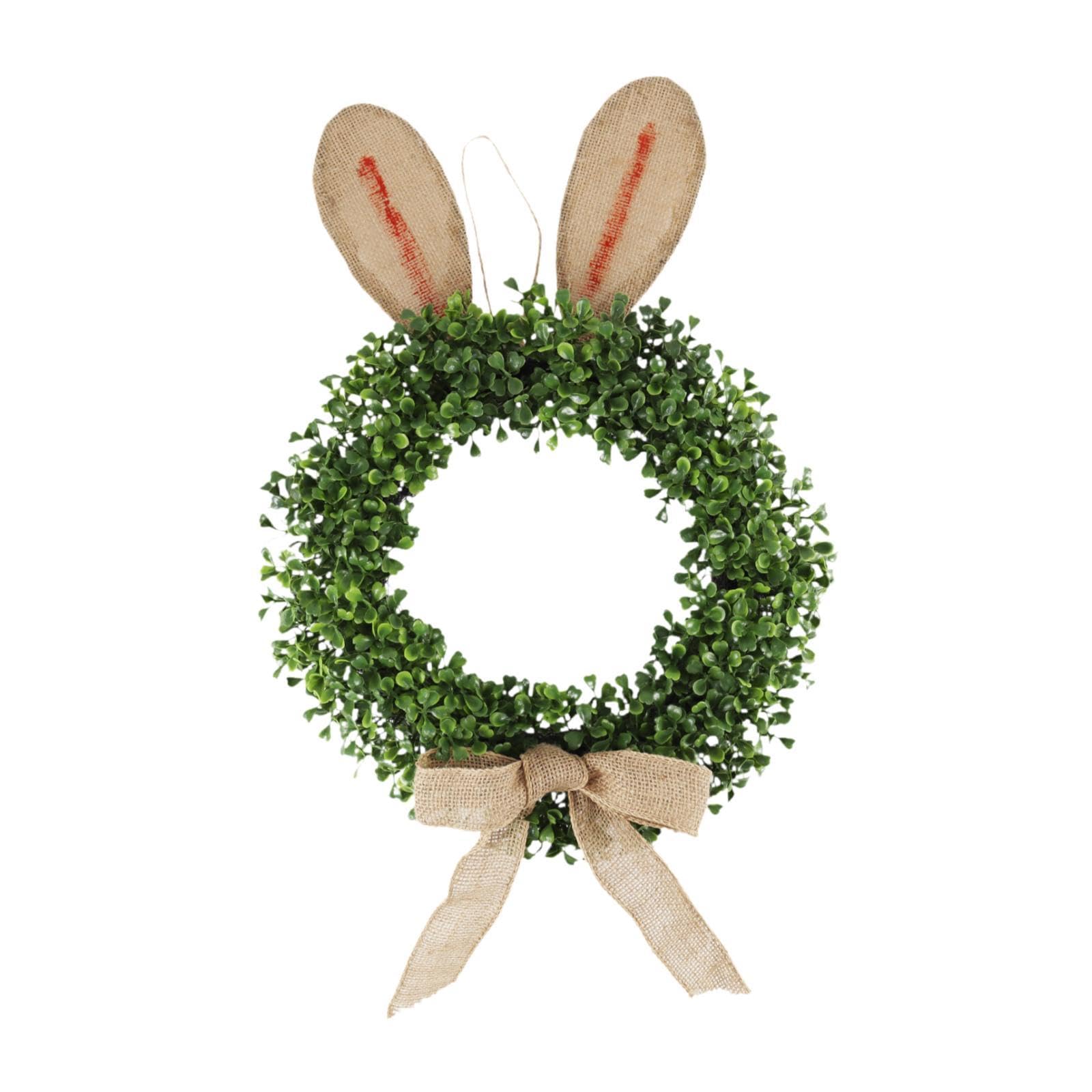 Corona de Pascua para Puerta de Entrada, Adorno Decorativo, Regalo, Guirnalda de Flores Artificiales para, Pared, decoración