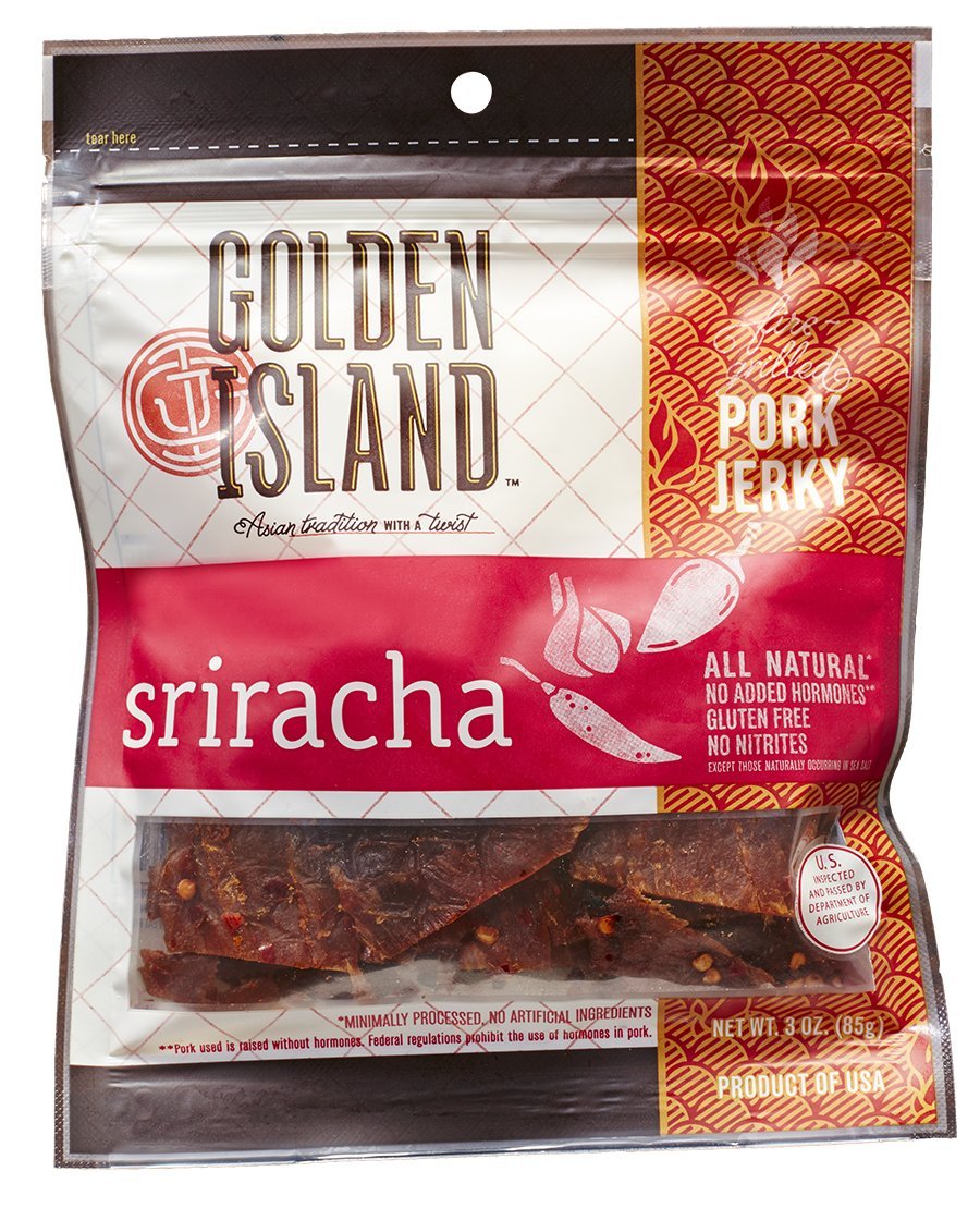 Golden Island Sriracha Pork Jerky, 3 oz.
