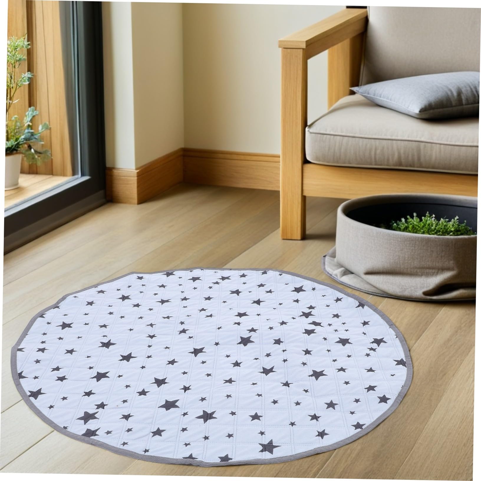 Empapador Reutilizable Antideslizante Redondo de Franela para Perros | Apto para Gatos, Lavable Uso Repetido, Formato Redondo, Adecuado para Entrenamiento y Control de Orina