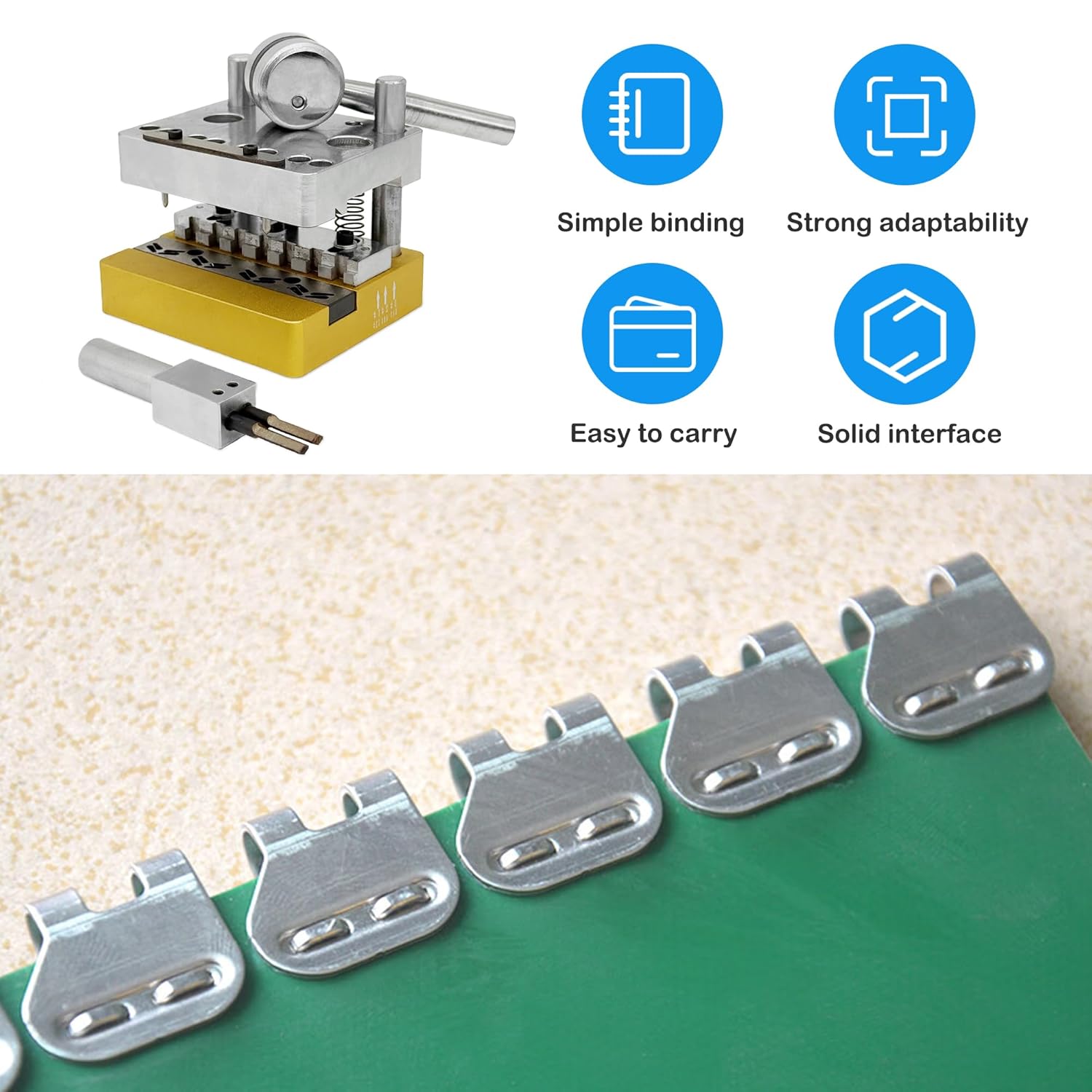 Conveyor Belt Staple Fastener Tool Staple Fastener Installation Tool Fasteners Tool Wire Hook Machine Belt Conveyor Fastener for Flexco PVC