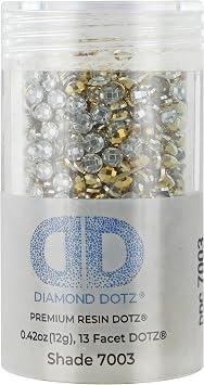 Diamond Dotz 2.8MM 12G Single Cylinder (1 Pack) Rich Gold Metallic AB - Freestyle Diamond Painting Beads, Diamond Art Beads, Replacement Drills, Loose Gems for DIY Crafts and Art Projects