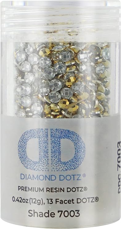 Diamond Dotz 2.8MM 12G Single Cylinder (1 Pack) Rich Gold Metallic AB - Freestyle Diamond Painting Beads, Diamond Art Beads, Replacement Drills, Loose Gems for DIY Crafts and Art Projects