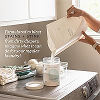 Vista 7 de Esembly Paquete de lavandería y pañales – Recambio de polvo de lavandería de 6 libras (sin cuchara) y 1 pañal de tela impermeable exterior