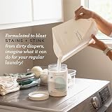 Esembly Proszek do prania, Cloth Diaper Laundry Detergent Specially Formulated to be Gentle for Baby and Planet, Fragrance Free, Eco-friendly, zestaw 2 szt