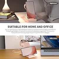 Vista 6 de Estación de carga inalámbrica para cargador inalámbrico Samsung Galaxy Watch 8/7/6/5/4/3 Active 2/1 soporte Galaxy S25 Rosado