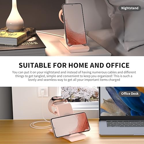 Miniatura 6 de Estación de carga inalámbrica mejorada compatible con Samsung Cargador inalámbrico Magnet Galaxy Watch 5 Pro43 Active 21 Galaxy S2322S21S20S10eNote