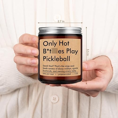 Miniatura 5 de LEADO Velas, regalos de pickleball para mujeres, hombres, 2025 divertidos regalos de Navidad, regalos de cumpleaños para amantes del pickleball,