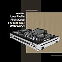 Vista 2 de Headliner - Carcasa de perfil bajo con ruedas, compatible con Pioneer DJ XDJ-RX3, color negro (HL10006)