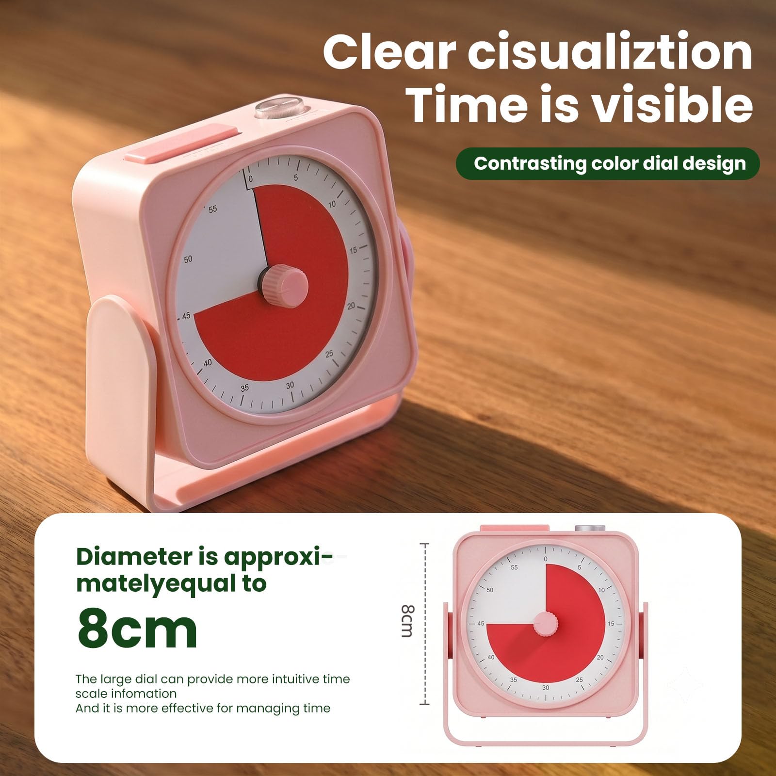 EooCoo Visual Timer - 60 Minute Countdown -3 EooCoo Visual Timer - 60 Minute Countdown -3