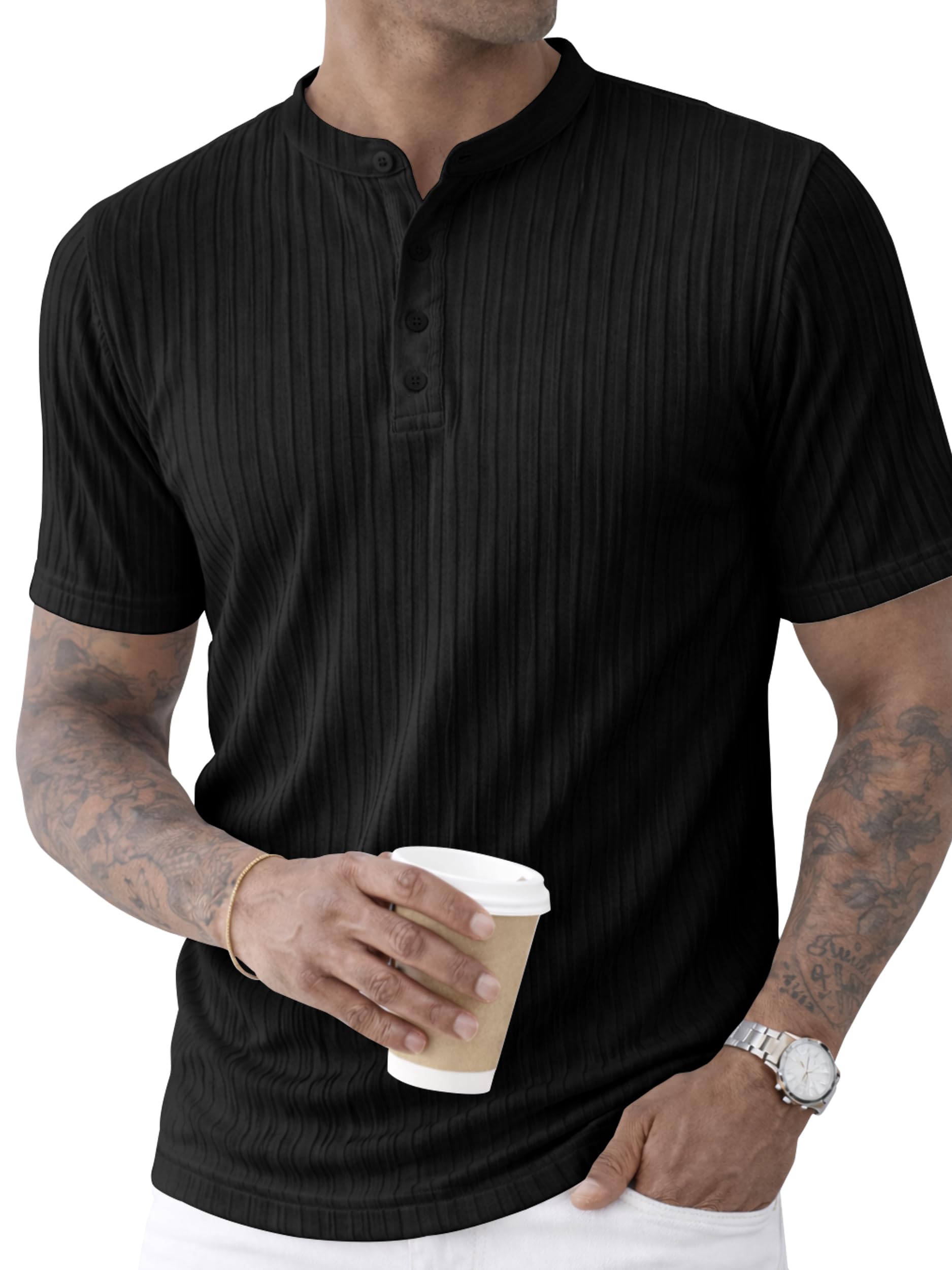 Chemise décontractée solide Noble Monk contre la chaleur estivale avec style régulier - 5