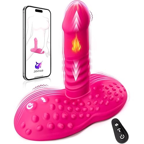 BEISAR Thrusting Dildo Sex Toys Vibrator, Riding Grinding Vibrators 9 Heating Thrusting & Vibrating Adult Toys for Women Sex Toys G Spot Anal Clitoral Stimulator Dildos Couples APP Romote Control