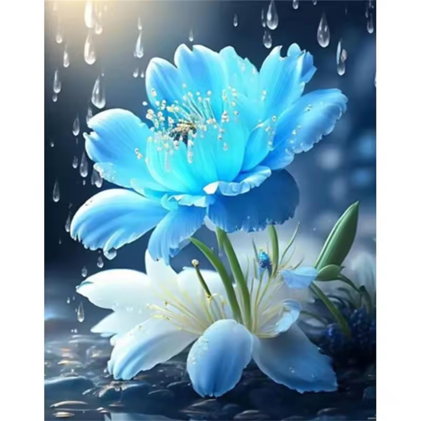 Fiore fluorescente Puzzle da 1000 pezzi, Puzzle per Adulti,1000 pezzi Puzzle per Adulti, Puzzle per Gioco Familiare, Regalo Puzzle, Puzzle Intelligente