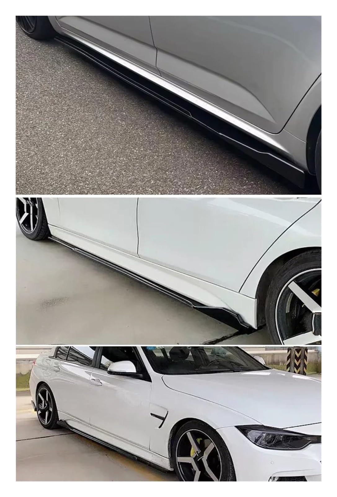 para Jetta MK6 B6 B8 4 5 6 7 8 MK5 MK7 para Polo 6R Accesorios Faldas Laterales Coche Extensión Panel Basculante Dividido Falda Lateral Automotriz