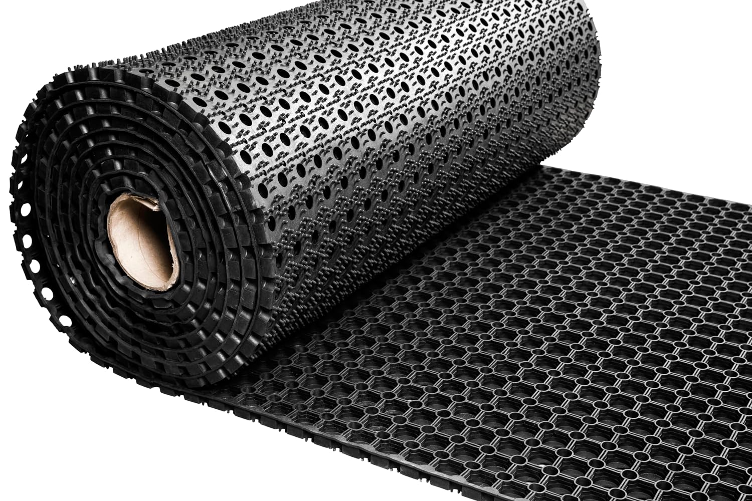 IVOL Gummiringmatte - Meterware - Dicke 16 mm - Pro laufendem Meter - max. Rollenlänge 10m (100 cm)
