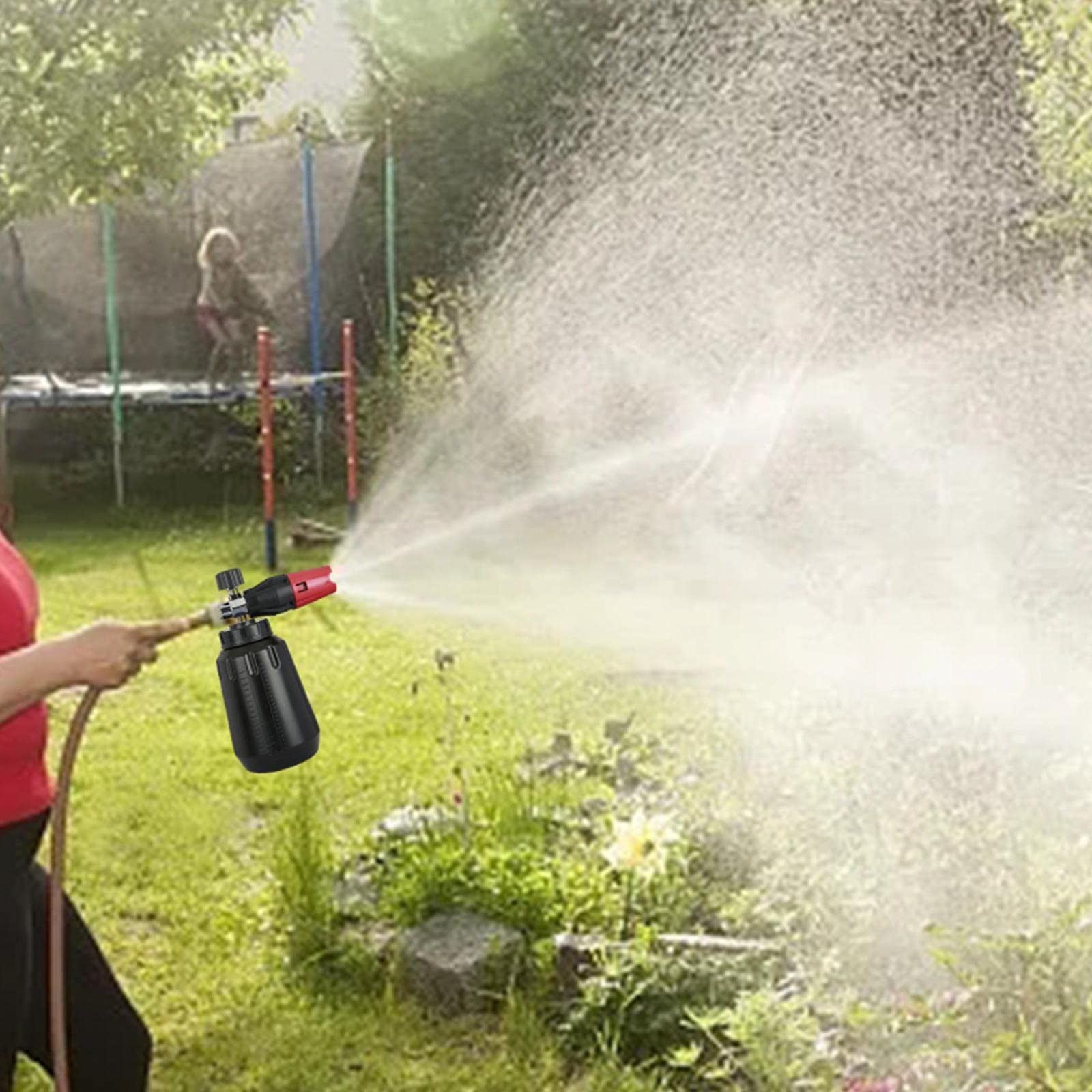 Foaming Sprayer Bottiglia Lancia Schiuma Regolabile Pistola Getto Pompa Lavaggio Pressione Materiale Plastica Acciaio Inox Funzionalità Regolabile