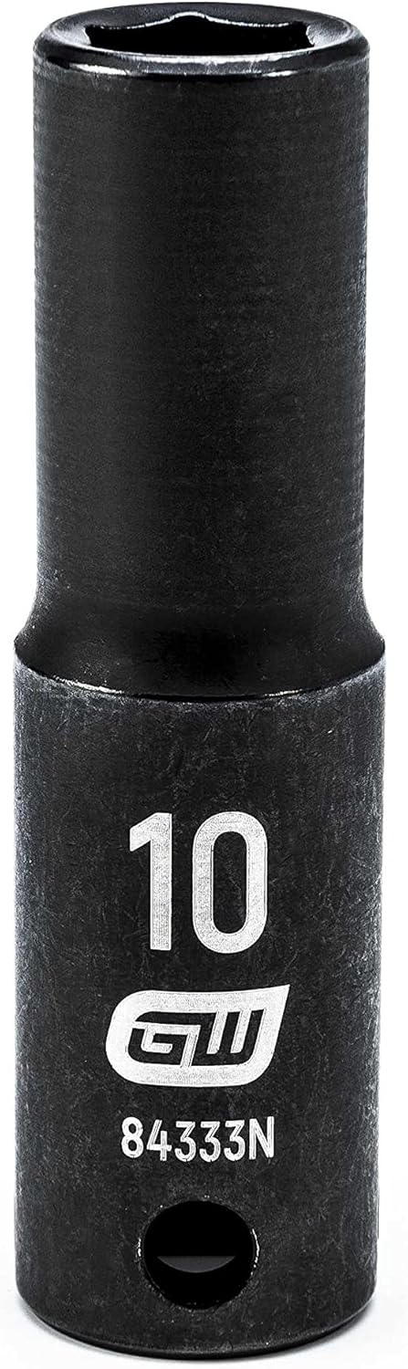 GEARWRENCH 3/8" Drive Deep Impact Metric Socket 10mm, 6 Point - 84333N