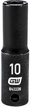 GEARWRENCH 3/8" Drive Deep Impact Metric Socket 10mm, 6 Point - 84333N