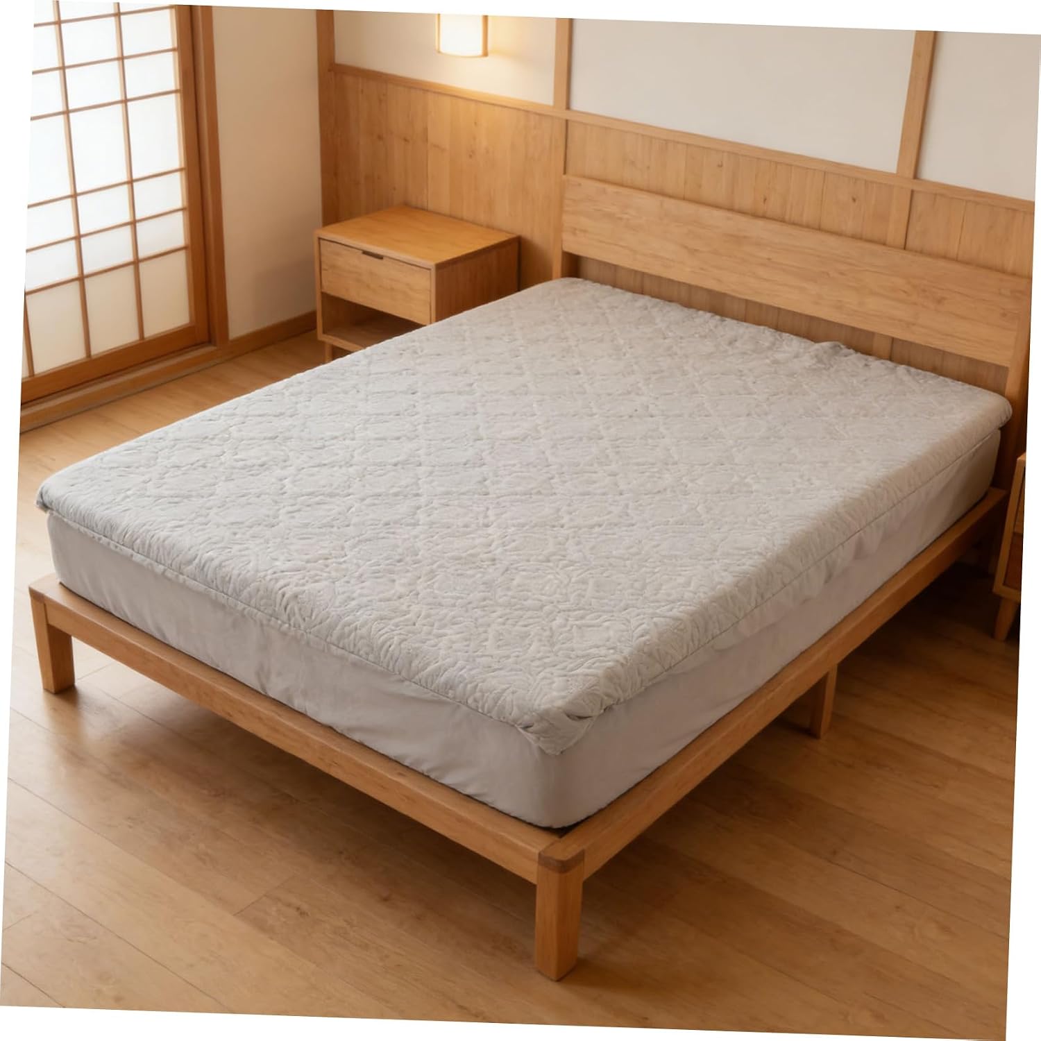 VALICLUD Quilted Fitted Mattress Protector Cover with Soft Cotton Material, Waterproof and Dust Proof Mattress Pad for Secure Fit in Bedroom and Homes with Pets