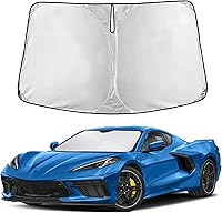 Vista 331 de EcoNour Parasol para parabrisas de camiones con bolsillo de almacenamiento Parasol reflectante de material 240T para protección contra rayos UV