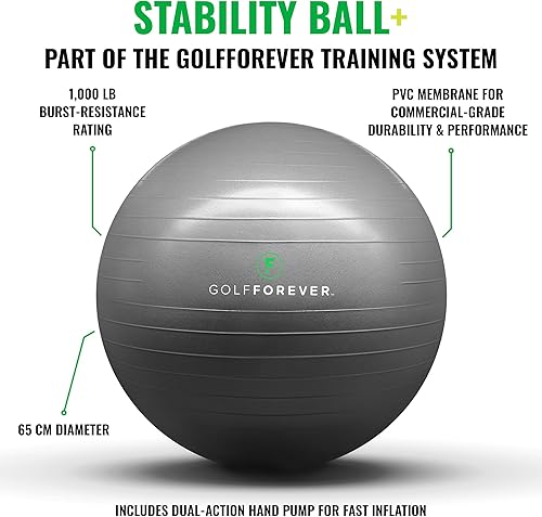 Miniatura 2 de GolfForever Pelota de estabilidad probada por el golfista Scottie Scheffler | Pelota de ejercicio de entrenamiento de golf | Pelota de entrenamiento