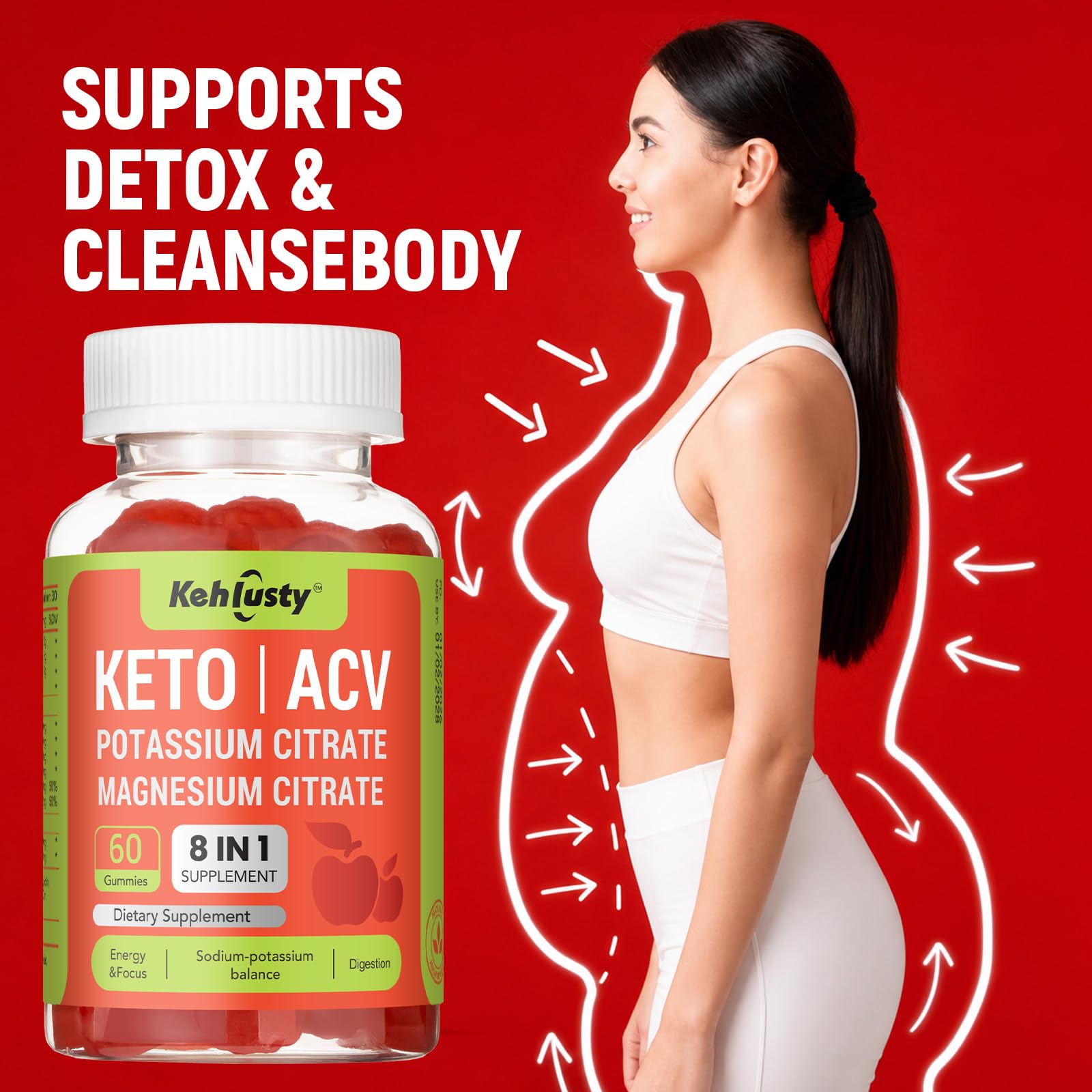 Keto ACV Gummies Advanced for Weight Loss Support, 60 ct. — Amazon image 4