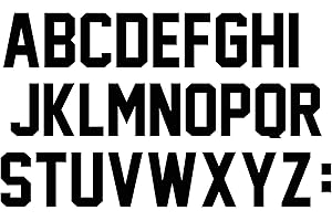 Fanbay 2 Inch Iron On Jersey Letters