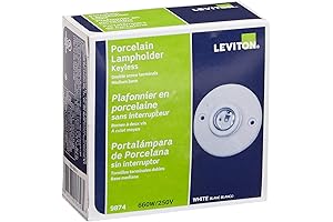 Leviton Low Profile 3-prong Porcelain Lampholder