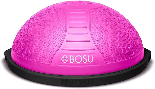Miniatura 13 de Entrenador de equilibrio de media bola BOSU para el hogar para entrenamientos de fuerza y flexibilidad con material resistente a las roturas