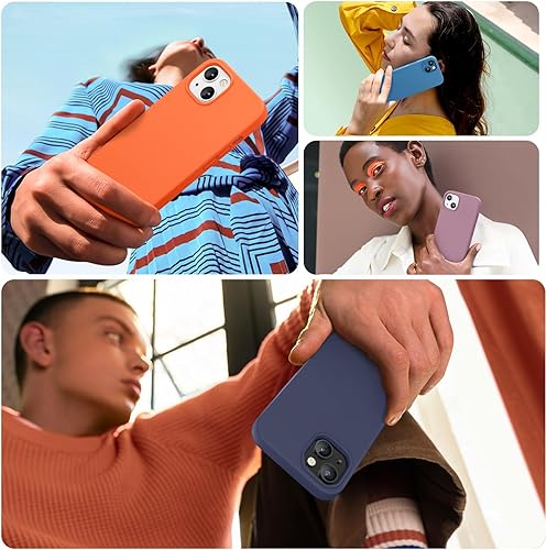 Miniatura 518 de Miracase - Funda diseñada para iPhone 11 con protector de pantalla, funda de goma de silicona líquida, protección total contra caídas y a prueba