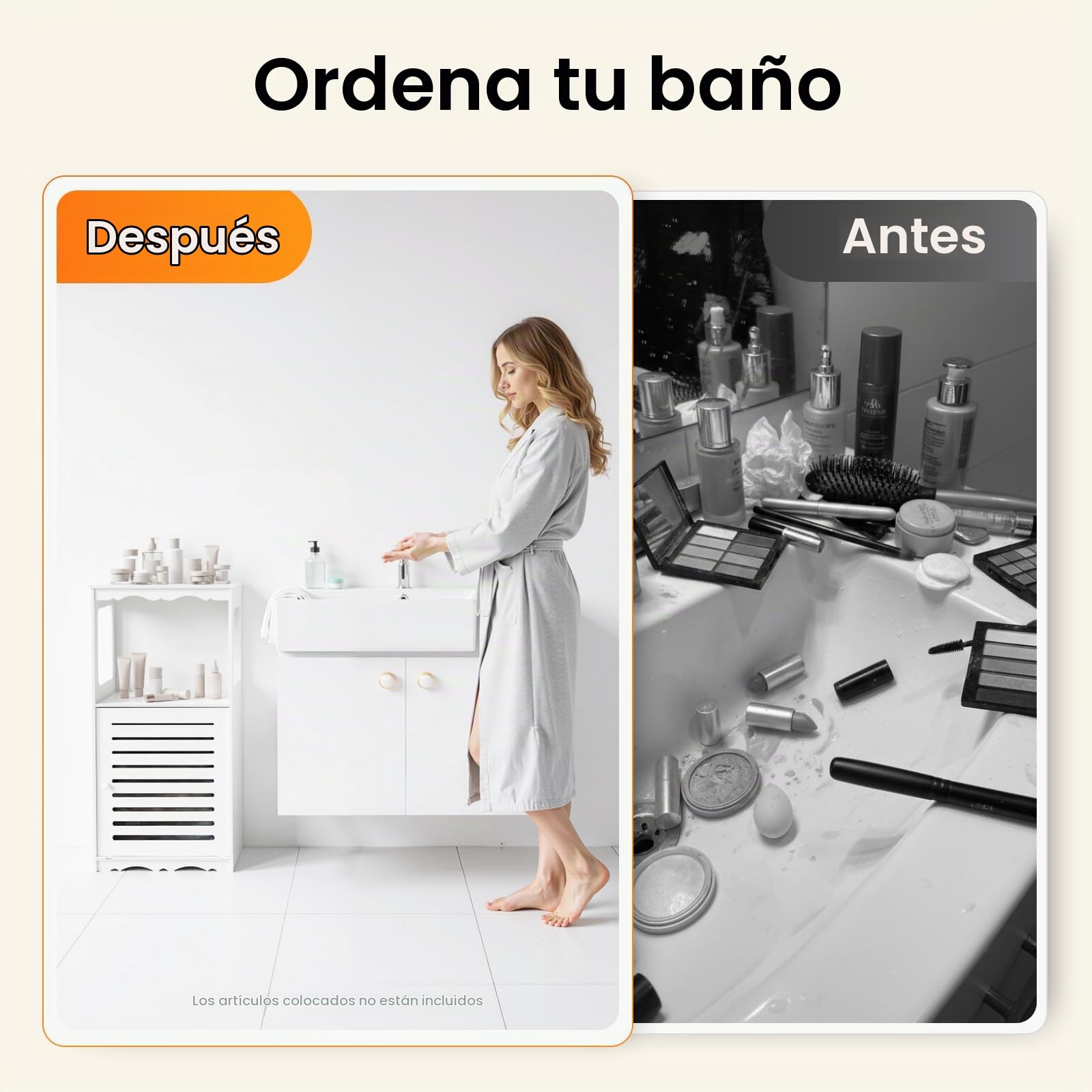 SHZICMY Armario de Baño Estrecho PVC Blanco con Puerta 37,6 x 28 x 79,8 cm