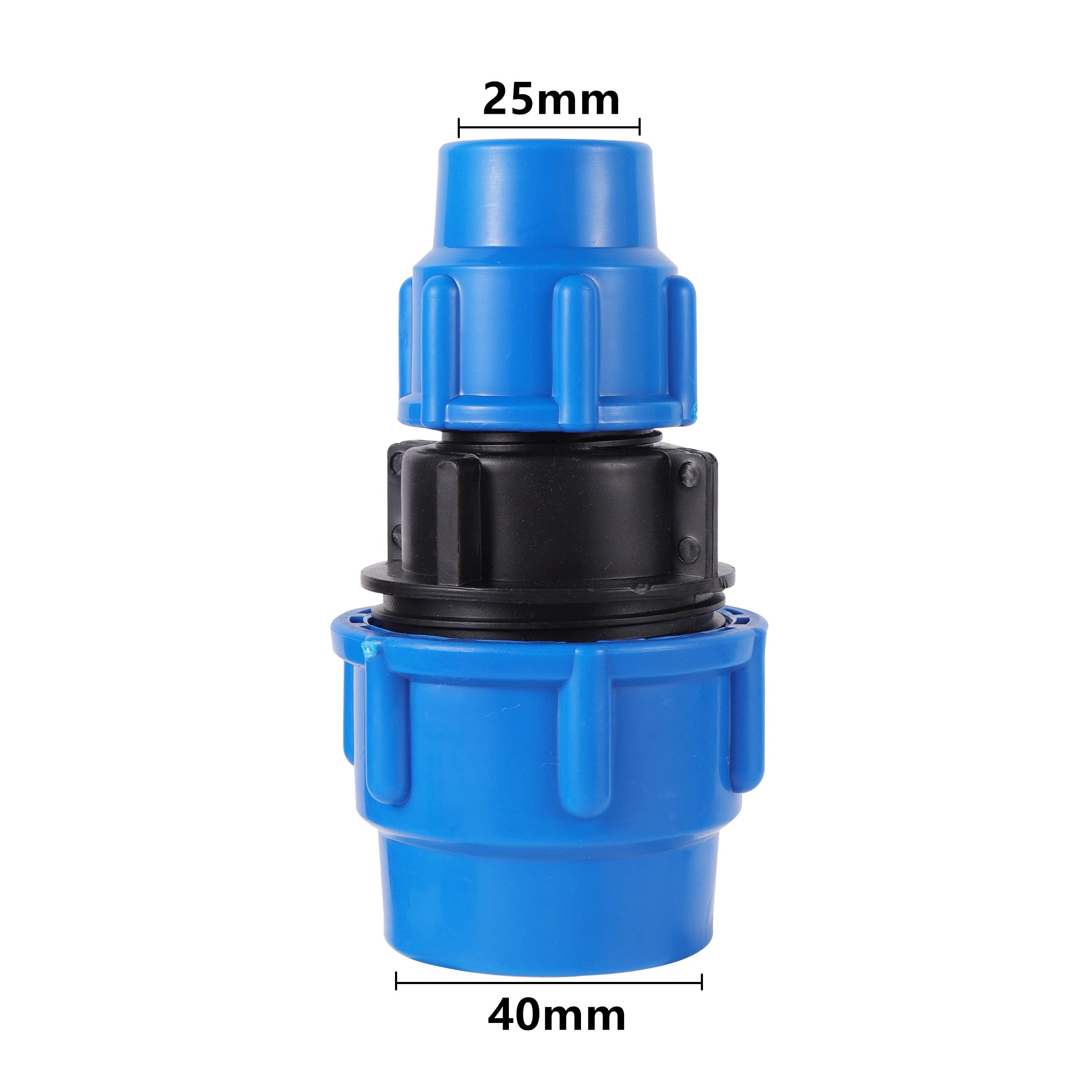 HMTE 25-20/32-20/32-25/40-20/40-25/40-32/50-25/50-32/50-40mm PE Tuyau réduisant connecteur Droit raccords de Tuyau d'irrigation de Ferme de Jardin (Color : 50-40) (40)